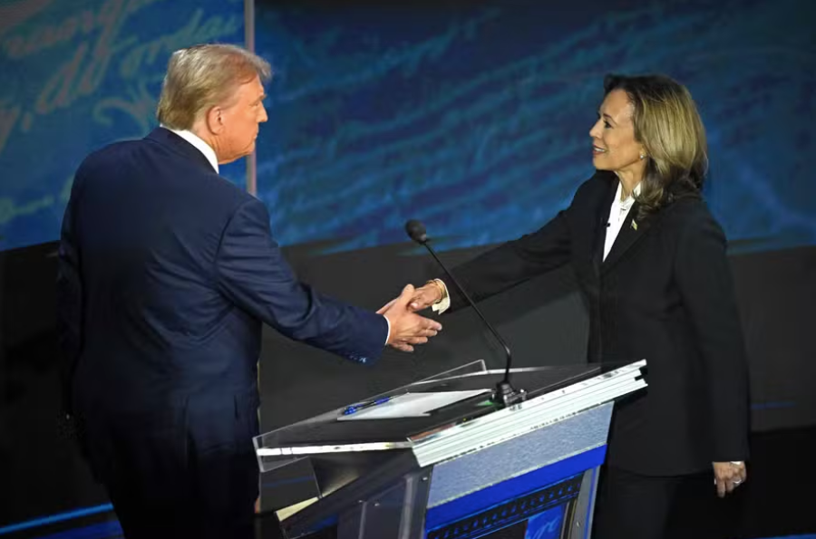 Após debate, Kamala e Trump empatam em chances de vencerem