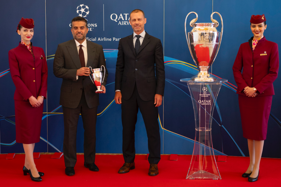 Qatar Airways se torna a parceira aérea oficial da Champions League