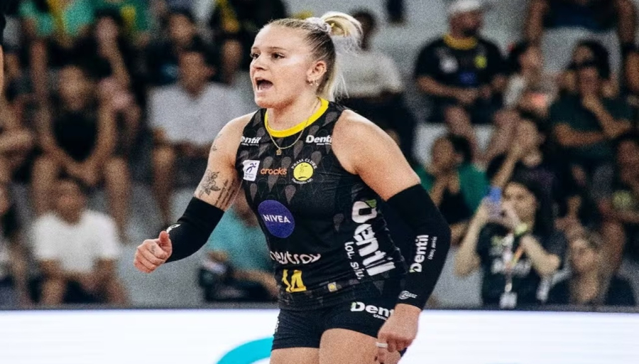 Destaque da Superliga, americana Payton Caffrey se inspira em Gabi para brilhar no vôlei brasileiro